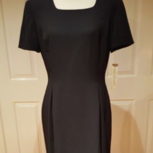 Classic knee-length black dress